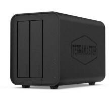 Система хранения данных TerraMaster D2-320 DAS tower/JBOD,RAID0,1/up to 2 SATA(3,5' or 2,5')/1xUSB3.1 Type-C gen2/1xPS/1YW (незначительное повреждение коробки)