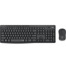 Клавиатура+мышь Logitech Wireless Desktop MK295 (Keybord&mouse), USB, SilentTouch, Black, Rus/Eng, [920-009807] (незначительное повреждение коробки)