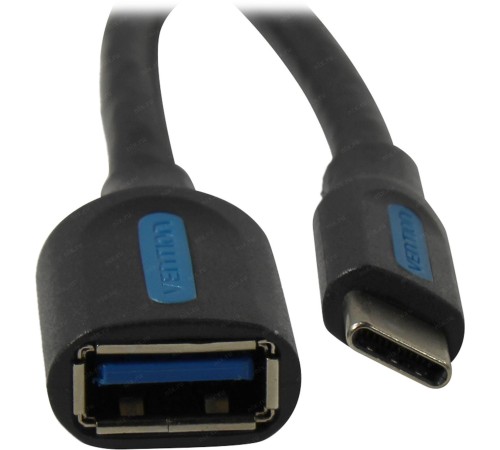 Адаптер-переходник Vention USB CM/ OTG USB 3.0 AF, гибкий - 0,15м. Адаптер-переходник Vention USB CM/ OTG USB 3.0 AF, гибкий - 0,15м.