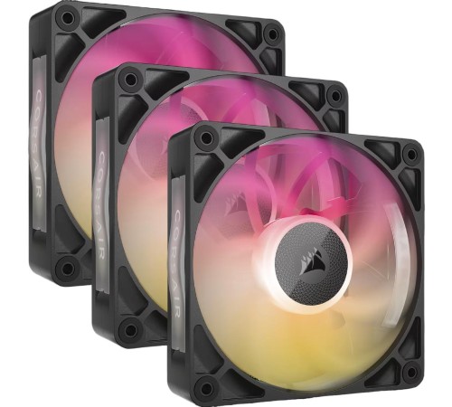 Кулер для корпуса/ Case Cooler Corsair iCUE LINK RX120 MAX RGB (120x120x30mm, 4-pin PWM, RGB, 71.3CFM, 29.5dBA, 2000RPM, Black, 3pcs) Кулер для корпуса/ Case Cooler Corsair iCUE LINK RX120 MAX RGB (120x120x30mm, 4-pin PWM, RGB, 71.3CFM, 29.5dBA, 2000RPM, Black, 3pcs)