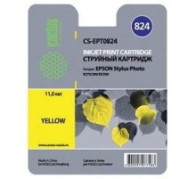 -/ Картридж струйный Cactus CS-EPT0824 T0824 желтый (13.8мл) для Epson Stylus Photo R270/290/RX590