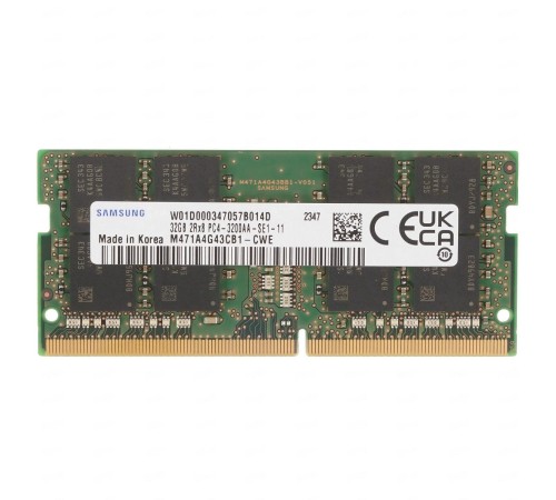Память оперативная/ Samsung DDR4 32GB SODIMM 3200, 1.2V Память оперативная/ Samsung DDR4 32GB SODIMM 3200, 1.2V