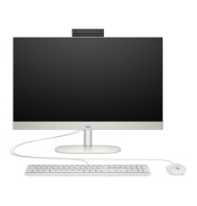 Моноблок/ HP All-in-One 24-cr0252nh   23.8"(1920x1080 IPS)/Intel Core i5 1335U(1.4Ghz)/16384Mb/512PCISSDGb/noDVD/Int:Intel Iris X/Cam/WiFi/war 1y/Starry White/DOS + Eng kbd,  mouse
