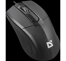 Defender Проводная оптическая мышь Optimum MB-270 PRO:черн,3кн,1200dpi,1.8м,тефл