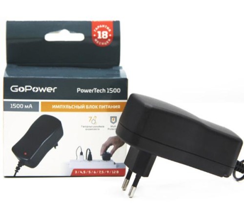Блок питания GoPower PowerTech 1500 универсальн. импульсный (1/50) Блок питания GoPower PowerTech 1500 универсальн. импульсный (1/50)