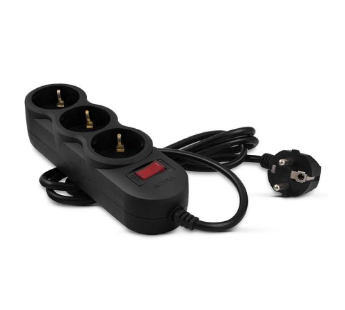 Фильтр SVEN SF-03L 1,8 м (3 розетки) черный Фильтр SVEN SF-03L 1,8 м (3 розетки) черный