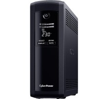 Источник бесперебойного питания/ UPS CyberPower VP1200ELCD Line-Interactive 1200VA/720W USB/RS-232/RJ11/45  (4 + 1 EURO)