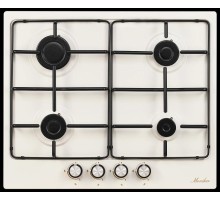 Встраиваемые газовые панели MONSHER/ Газовая варочная поверхность,ширина 60 см, 4 газовые конфорки, автоподжиг, газ-контроль, стальные решетки, цвет бежевый