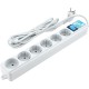 Фильтр-удлинитель Power Cube PRO, 5,0 м, LC контур, 16А/3,5кВт/ Surge protector Power Cube Pro 5,0 m, LC circuit, 6 outlets (white) 16A / 3,5kVt