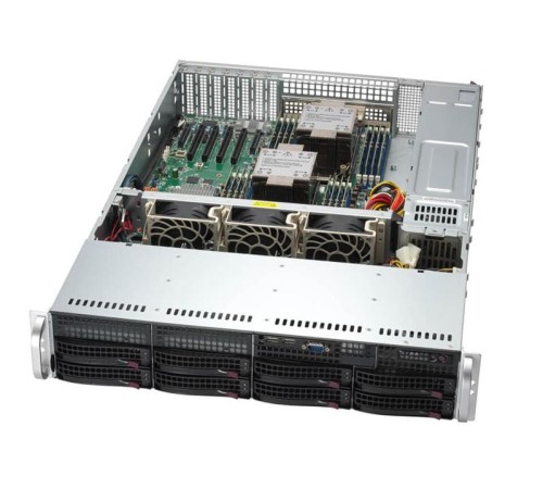 Серверная платформа Supermicro SuperServer 2U 621P-TRT no CPU(2) 5th/4th Gen(MCC carrier)/TDP 300W/no DIMM(16)DDR5/ noHDD(7)LFF+1(SFF)/6xLP,M2/2x10GbE/2x1200W (запах гари, потертости)