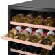 Встраиваемый винный шкаф/ Винный шкаф встраиваемый MAUNFELD MBWC-92D36, ВхШхГ 595х590х563 мм, 36 бутылок, от 5 ° C до 22 ° C, полезный объем 85 л, электронный термостат, индикация температуры, звуковой сигнал отключения питания, звуковой сигнал повышения