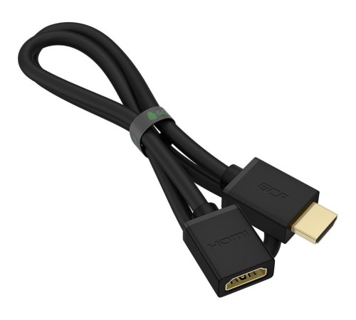 GCR Удлинитель 1.0m v1.4 HDMI-HDMI черный, 30/30 AWG, позолоченные контакты, Ethernet 10.2 Гбит/c, 19M / 19F, экран, GCR-54445 GCR Удлинитель 1.0m v1.4 HDMI-HDMI черный, 30/30 AWG, позолоченные контакты, Ethernet 10.2 Гбит/c, 19M / 19F, экран, GCR-54445