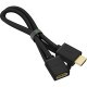 GCR Удлинитель 1.0m v1.4 HDMI-HDMI черный, 30/30 AWG, позолоченные контакты, Ethernet 10.2 Гбит/c, 19M / 19F, экран, GCR-54445