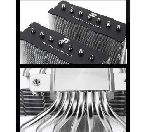 Кулер для процессора/ CPU Cooler Thermalright Phantom Spirit 120 SE ARGB (4-pin PWM, 154mm, Ni/CU, 7x6mm, ARGB, 2x120mm, 66.17CFM, 25.6dBA, 1500RPM, S: 1700, 1200, 115X, AM5, AM4) Кулер для процессора/ CPU Cooler Thermalright Phantom Spirit 120 SE ARGB (4-pin PWM, 154mm, Ni/CU, 7x6mm, ARGB, 2x120mm, 66.17CFM, 25.6dBA, 1500RPM, S: 1700, 1200, 115X, AM5, AM4)