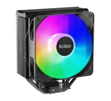 Кулер для процессора/ CPU Cooler PCCooler PALADIN EX400S (180W, 4-pin PWM, 157mm, Al/Cu, 4x6mm, FRGB, 1x120mm, 73.6CFM, 28.6dBA, 1800RPM, S: 1851/1700/1200/115X, AM5/AM4, silver, black)