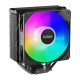 Кулер для процессора/ CPU Cooler PCCooler PALADIN EX400S (180W, 4-pin PWM, 157mm, Al/Cu, 4x6mm, FRGB, 1x120mm, 73.6CFM, 28.6dBA, 1800RPM, S: 1851/1700/1200/115X, AM5/AM4, silver, black)