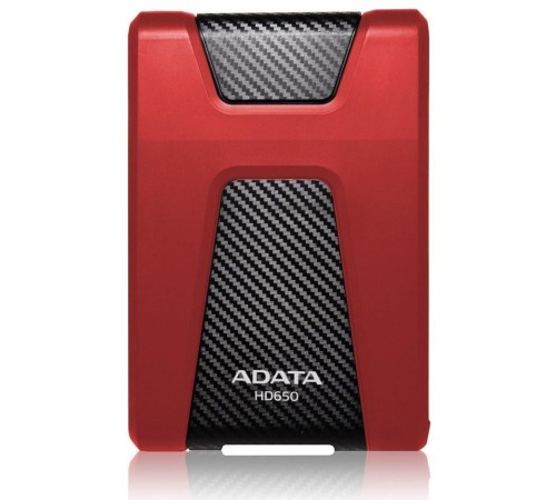 Жесткий диск внешний/ Portable HDD 1TB ADATA HD650 (Red), Silicone, USB 3.2 Gen1, 121x81x21mm, 201g /3 года/ Жесткий диск внешний/ Portable HDD 1TB ADATA HD650 (Red), Silicone, USB 3.2 Gen1, 121x81x21mm, 201g /3 года/