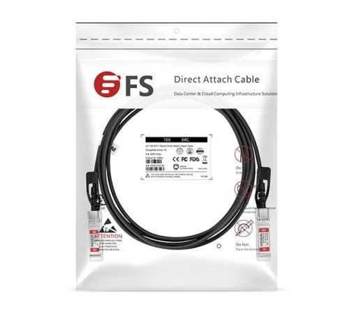 Твинаксиальный медный кабель/ 2m (7ft) Generic Compatible 10G SFP+ Passive Direct Attach Copper Twinax Cable #74619 Твинаксиальный медный кабель/ 2m (7ft) Generic Compatible 10G SFP+ Passive Direct Attach Copper Twinax Cable #74619