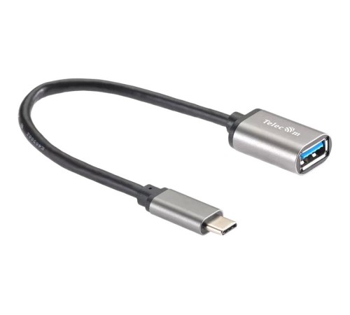 Кабель-адаптер/ Кабель-адаптер Type-Cm --> USB 3.0 Af , OTG, 1,5A , 5,0Gbps , Alum grey 0,2m Telecom (TC409M) Кабель-адаптер/ Кабель-адаптер Type-Cm --> USB 3.0 Af , OTG, 1,5A , 5,0Gbps , Alum grey 0,2m Telecom (TC409M)