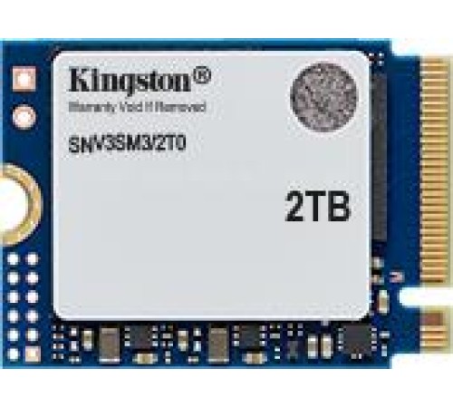 Твердотельный накопитель Kingston SSD 2000GB NV3 M.2 2230 NVMe Gen4x4 R6000/W5000MB/s 3D NAND MTBF 2M 640TBW Retail 1 year