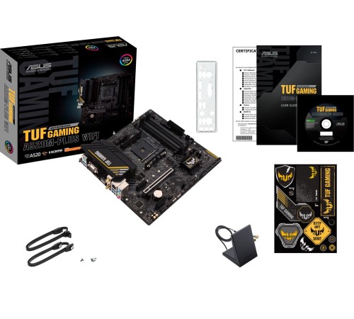 Материнская плата/ TUF GAMING A520M-PLUS WIFI Материнская плата/ TUF GAMING A520M-PLUS WIFI