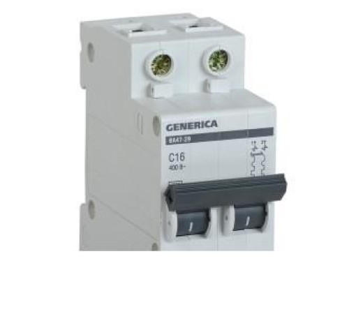 Авт. выкл. ВА47-29 2Р 10А 4,5кА х-ка С GENERICA