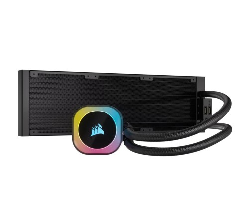 Система жидкостного охлаждения/ Water Cooling System Corsair iCUE LINK H150i RGB (360mm, Black, RGB/ Fans: 3x120mm, 63.1CFM, 37dBA, 2400RPM/Rad thickness 27mm/ S: 1851, 1700, 1200, 115X, AM5, AM4) Система жидкостного охлаждения/ Water Cooling System Corsair iCUE LINK H150i RGB (360mm, Black, RGB/ Fans: 3x120mm, 63.1CFM, 37dBA, 2400RPM/Rad thickness 27mm/ S: 1851, 1700, 1200, 115X, AM5, AM4)