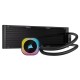 Система жидкостного охлаждения/ Water Cooling System Corsair iCUE LINK H150i RGB (360mm, Black, RGB/ Fans: 3x120mm, 63.1CFM, 37dBA, 2400RPM/Rad thickness 27mm/ S: 1851, 1700, 1200, 115X, AM5, AM4)