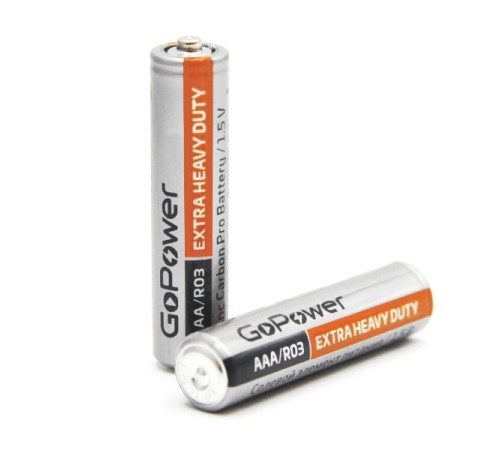 Батарейка AAA/ Батарейка GoPower R03 AAA BL4 Heavy Duty 1.5V (4/48/576) блистер (4 шт.) Батарейка AAA/ Батарейка GoPower R03 AAA BL4 Heavy Duty 1.5V (4/48/576) блистер (4 шт.)