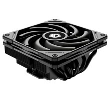 Кулер для процессора ID-COOLING IS-55 BLACK LGA1700/1200/115X/AM5/AM4 низкопрофильный высота 55mm (18шт/кор, TDP 125W, PWM, 5 тепл.трубок + медная база, FAN 120mm, черный) BOX