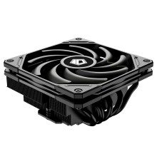 Кулер для процессора ID-COOLING IS-55 BLACK LGA1700/1200/115X/AM5/AM4 низкопрофильный высота 55mm (18шт/кор, TDP 125W, PWM, 5 тепл.трубок + медная база, FAN 120mm, черный) BOX