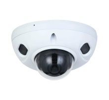 Уличная мини-купольная IP-видеокамера с ИИ, 2Мп; 1/2.8 CMOS; объектив 3.6мм; механический ИК-фильтр; WDR(120дБ); чувствительность 0.002лк@F1.4; сжатие: H.265+ H.265 H.264+ H.264 MJPEG; 3 потока до 2Мп@25к/с; видеоаналитика: SMD 4.0