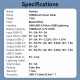 Power Bank Vention 10000mAh(Micro-USB/C/A/A) со встроенными кабелями 22.5W Белый с LED Дисплеем, шт.