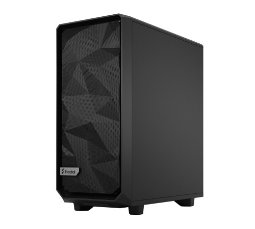 Корпус ПК без блока питания/ Case Fractal Design Meshify 2 Compact TG Dark Tint, Midi-Tower, 2x140mm + 1x120mm, 2xUSB-A 3.2 + 1xUSB 3.2 Type-C ATX, mATX, mITX Black