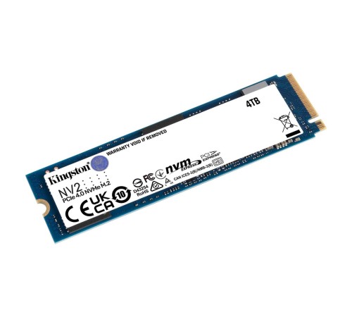 Твердотельный накопитель/ Kingston SSD NV2, 4000GB, M.2(22x80mm), NVMe, PCIe 4.0 x4, 3D TLC, R/W 3500/2800MB/s, TBW 1280, DWPD 0.3 (60 мес) Твердотельный накопитель/ Kingston SSD NV2, 4000GB, M.2(22x80mm), NVMe, PCIe 4.0 x4, 3D TLC, R/W 3500/2800MB/s, TBW 1280, DWPD 0.3 (60 мес)