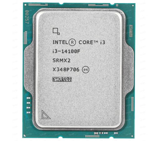 Процессор/ CPU LGA1700 Intel Core i3-14100F (Raptor Lake, 4C/8T, 3.5/4.7GHz, 12MB, 110W) OEM