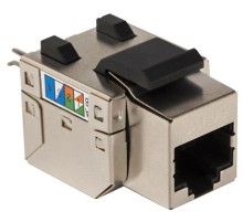  Модуль Keystone RJ45, Cat.5E, STP, 90 градусов, белый