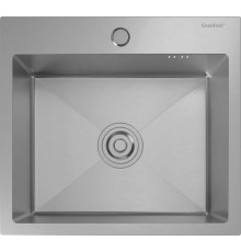 Кухонная мойка GRANFEST 4844 inox 1 чаша 435*340*205, монтаж: врезной, материал: нержавеющая сталь, цвет: нержавеющая сталь