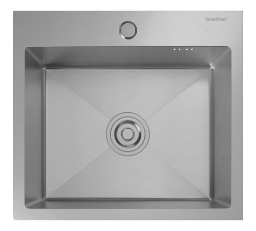 Кухонная мойка GRANFEST 4844 inox 1 чаша 435*340*205, монтаж: врезной, материал: нержавеющая сталь, цвет: нержавеющая сталь