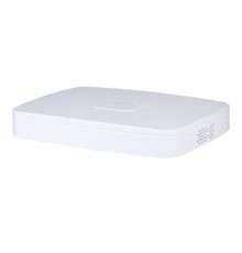 Видеорегистратор DAHUA 8-канальный IP-видеорегистратор с PoE, 4K и H.265+ Входящий поток до 160Мбит/с; сжатие: H.265+, H.265, H.264+, H.264; разрешение записи до 12Мп; накопители: 1 SATA III до 20Тбайт; воспроизведени