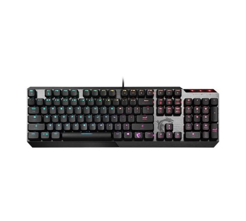 Клавиатура Gaming Keyboard MSI VIGOR GK50 LOW PROFILE, Wired, Mechanical, with Kailh Low Profile Tactile Keys, Floating Key Design, RGB, Black