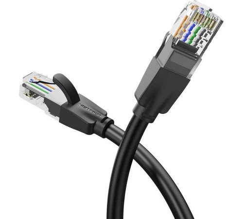 Патч-корд Vention прямой UTP cat.6, RJ45 - 15м. Черный