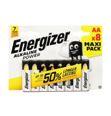 Батарейка AA/ Батарейка Energizer Alkaline power LR6 AA BL8 Alkaline 1.5V (8/96) (8 шт.)