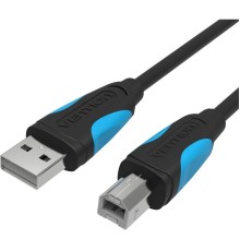 Кабель Vention USB 2.0 AM/BM  - 1,5м. Черный