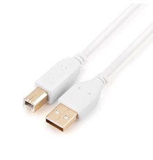 Кабель/ Кабель GoPower USB A (m)-USB B (m) 1.8м ПВХ белый Premium Zip-Lock c подвесом (1/200)