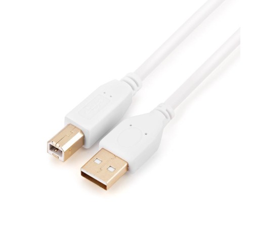 Кабель/ Кабель GoPower USB A (m)-USB B (m) 1.8м ПВХ белый Premium Zip-Lock c подвесом (1/200)