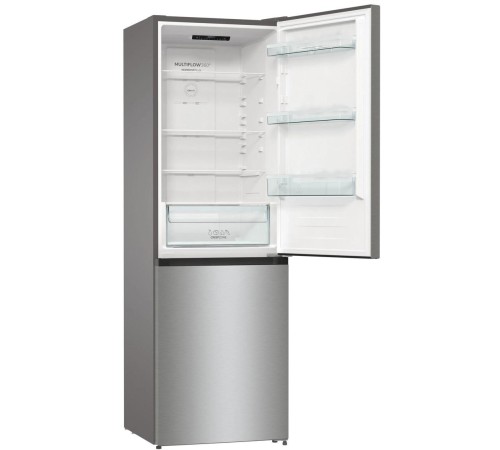 Холодильник Gorenje/ Холодильник Gorenje, отдельностоящий, объем 320 л (210+110 л), No Frost Plus, Multiflow 360, быстрое замораживание, цифровой дисплей, электронное управление, энергоэффективность А++, уровень шума 38 дБ, цвет нержавеющая сталь