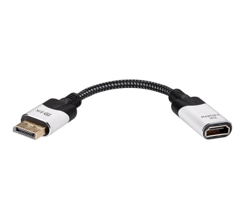 Адаптер/ Адаптер DisplayPort(M) ---> HDMI(F) 0.15m 8K@60Hz VCOM <CG6218M-0.15> Адаптер/ Адаптер DisplayPort(M) ---> HDMI(F) 0.15m 8K@60Hz VCOM <CG6218M-0.15>