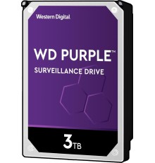 Жесткий диск/ HDD WD SATA3 3Tb Purple Video 64Mb 1 year warranty (replacement WD30PURZ)