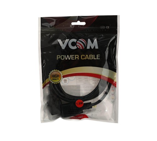 Кабель/ Кабель монитор - компьютер 220V (UPS -> устройство) <VDE> 3G*0.5mm2 VCOM <CE001-CU0.5-1.8>, 1.8м Кабель/ Кабель монитор - компьютер 220V (UPS -> устройство) <VDE> 3G*0.5mm2 VCOM <CE001-CU0.5-1.8>, 1.8м